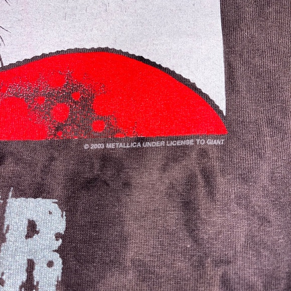 2 Vintage Metallica band Tour Shirts size Xl and XXL 2003 - Picture 10 of 14